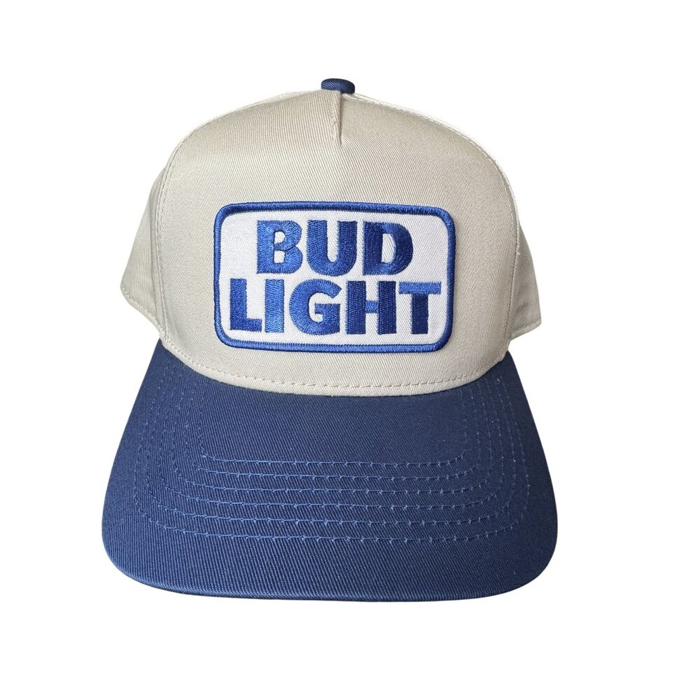 Bud Light Beer Blue Bill OutdoorCap Two Tone Snapback Hat Cap